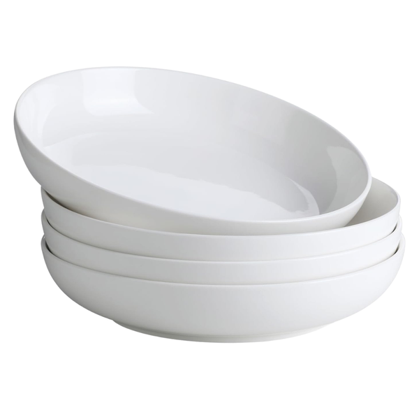 Set of 4 YHY 22oz 7.8" Wide Ceramic Pasta Bowls