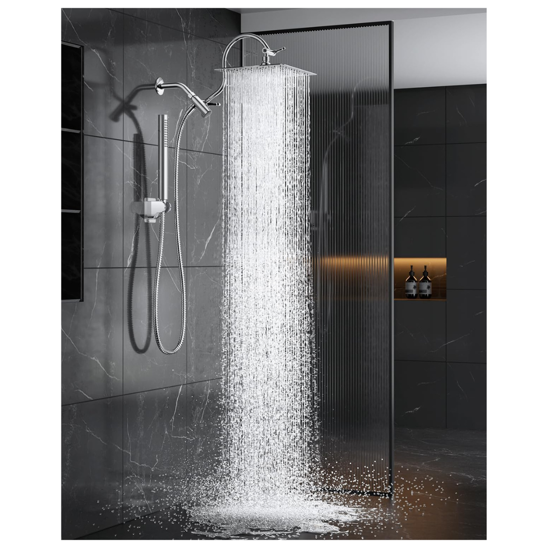 MakeFit 10" Rain Shower Head With Handheld Spray