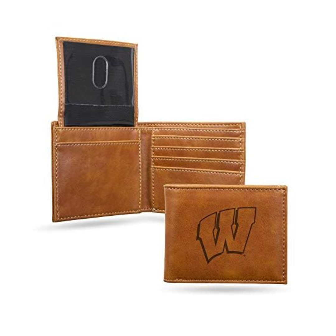 Rico Georgia Bulldogs Brown Laser Engraved Billfold