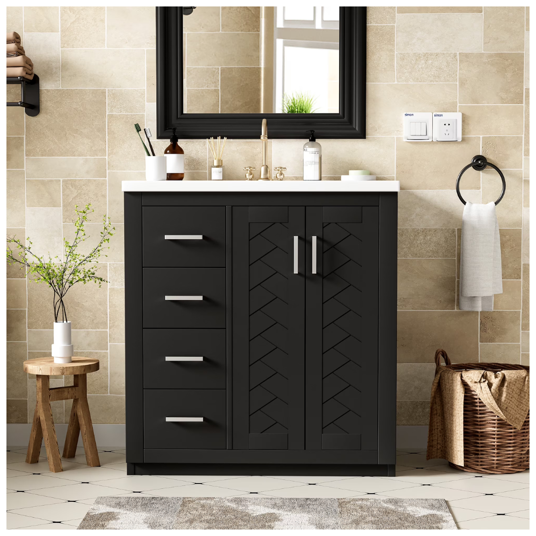 30" Harper & Bright Bathroom Vanity With Sink
