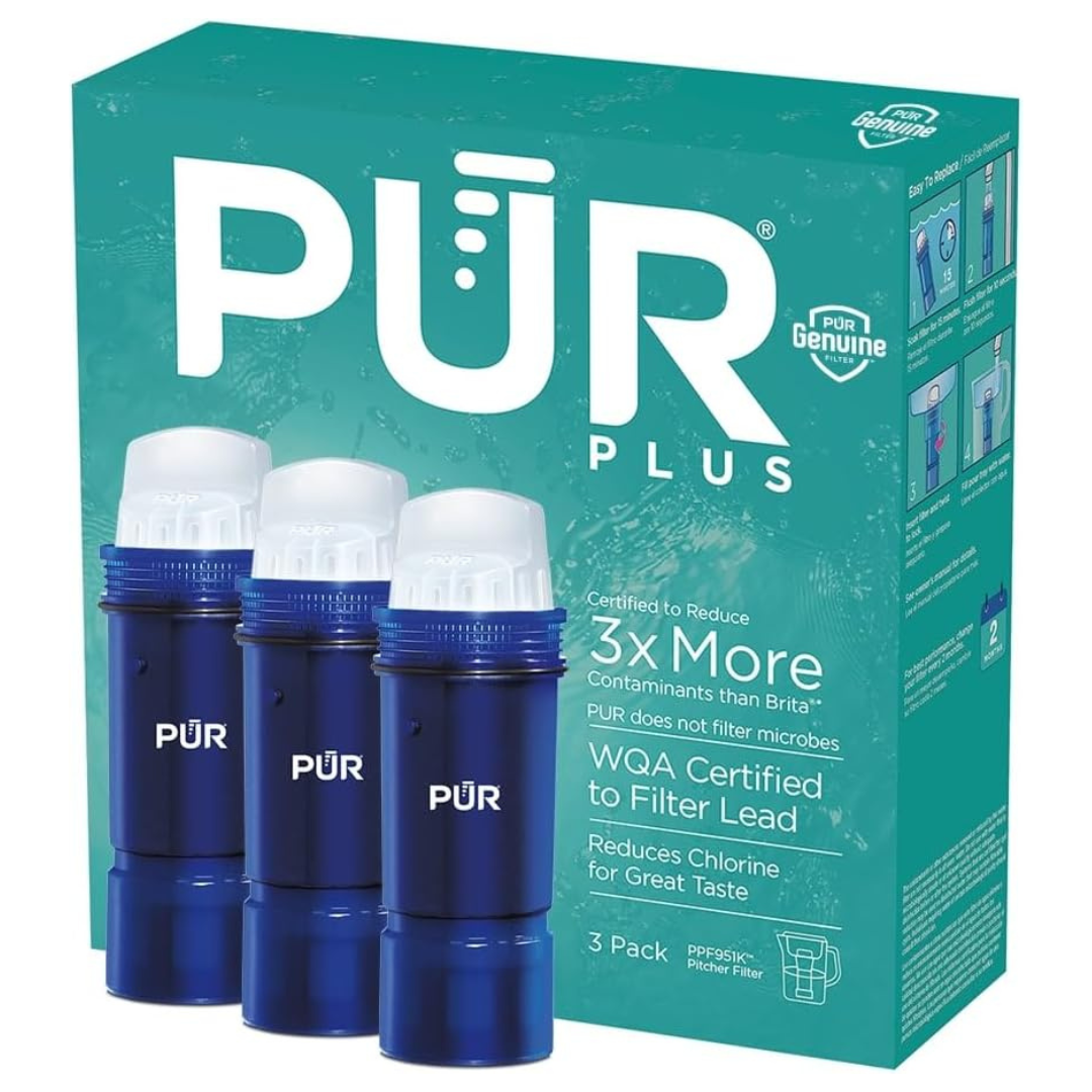 3-Pack PUR PLUS Replacement Water Filters With Lead Reduction