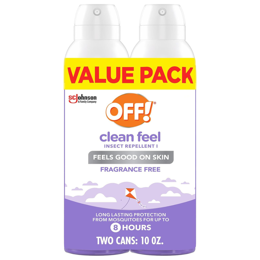 2-Pack 5-Oz OFF! Clean Feel Insect Repellent Aerosol