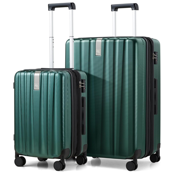 2-Piece Hanke Expandable Hard Shell Luggage Set (20''/29'')