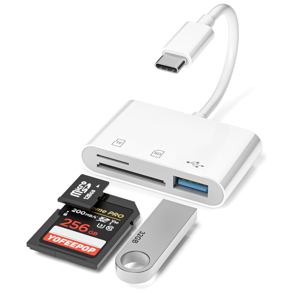 YOFEEPOP USB 3.0 Type-C SD Memory Card Reader Adapter