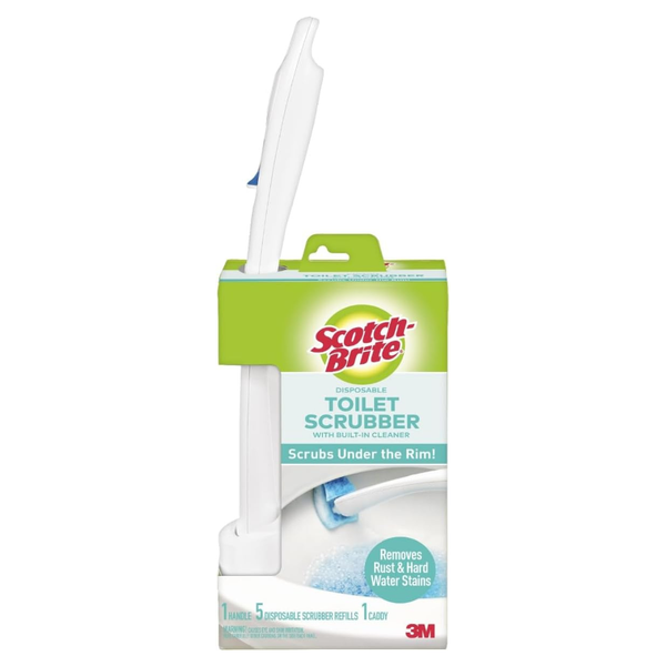 Scotch-Brite Toilet Bowl Scrubber Kit With 5 Refills