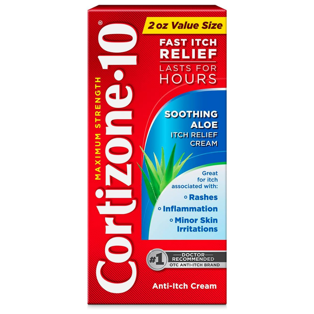 2 oz. Cortizone 10 Maximum Strength Soothing Aloe Itch Relief Cream