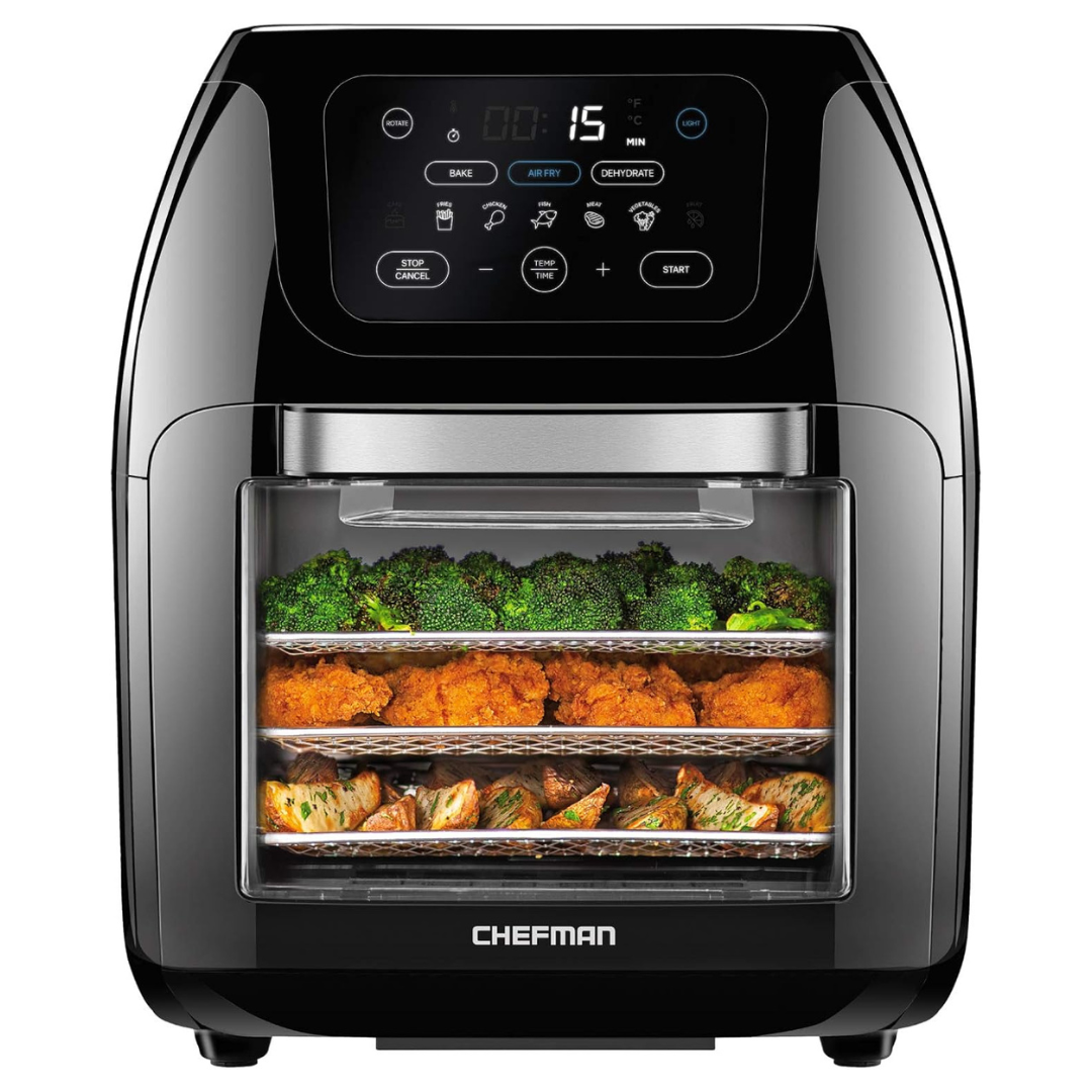 10-Qt Chefman Digital Air Fryer Oven With Rotisserie & Dehydrator