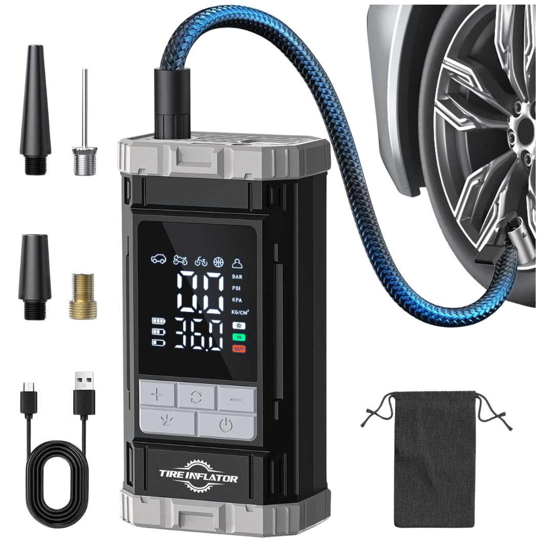 150 PSI 2X Fast Cordless Tire Inflator Portable Air Compressors