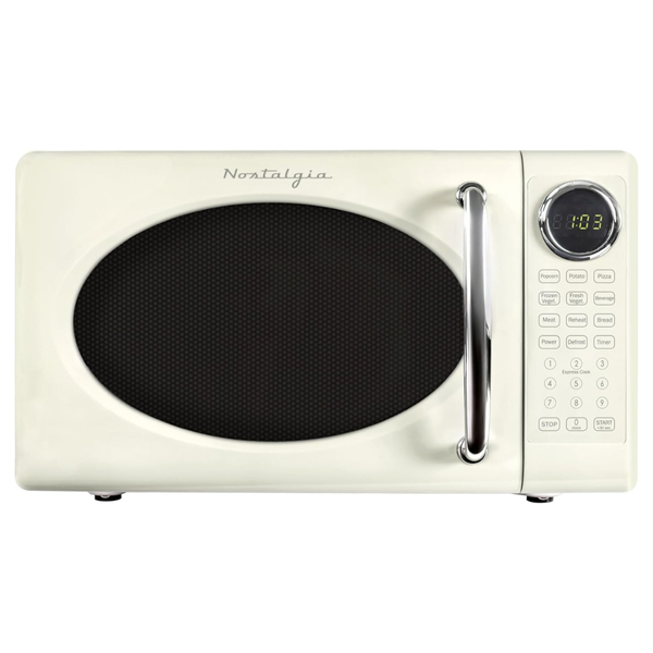 Nostalgia Retro 700W 0.7 Cu Ft Microwave Oven