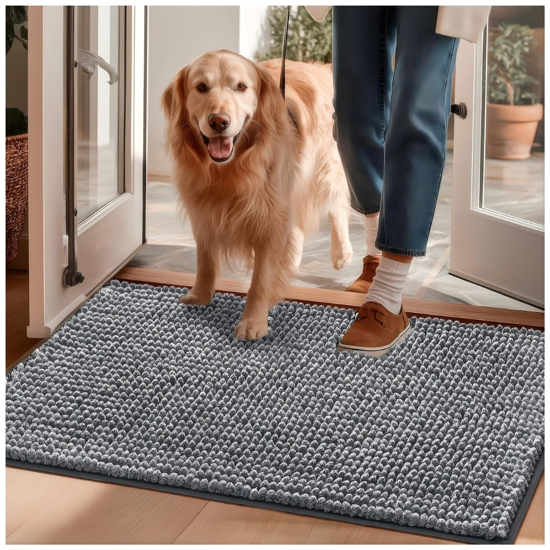 30" x 20" Super Absorbent Indoor Dog Door Mat