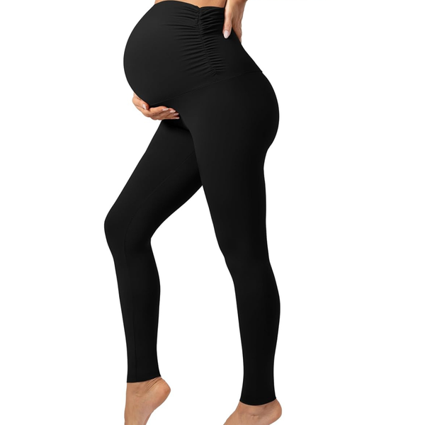 Womens Maternity Over-Belly Yoga Leggings (3 Colors)
