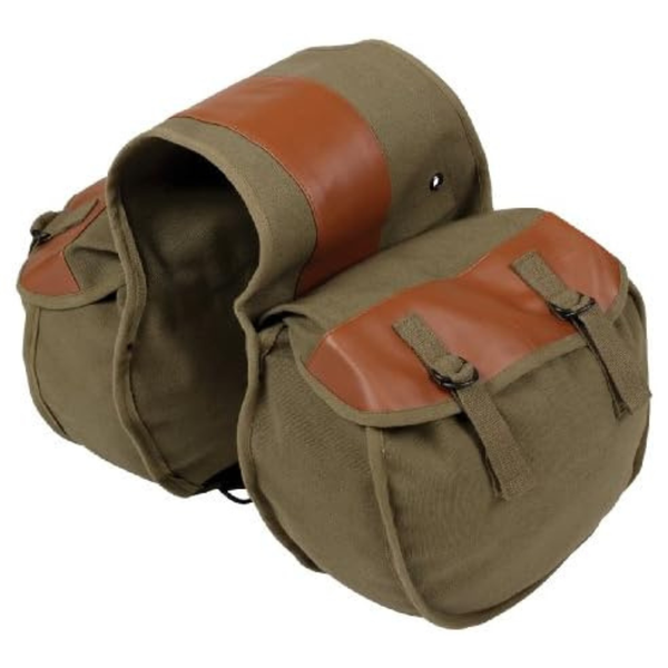 Stansport 22 Oz Canvas Saddlebags with Vinyl Backing