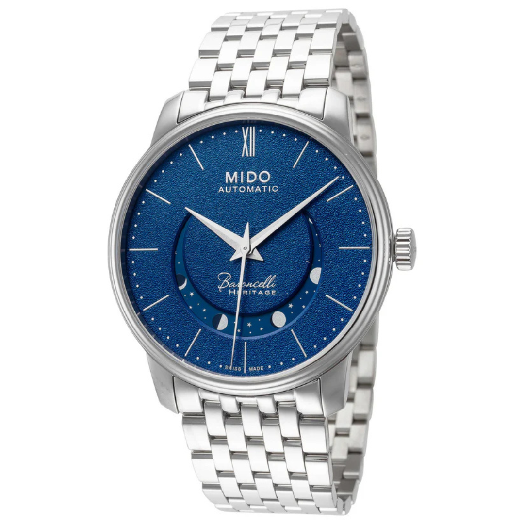 Mido Men's Smiling Moon Automatic Blue Dial Watch