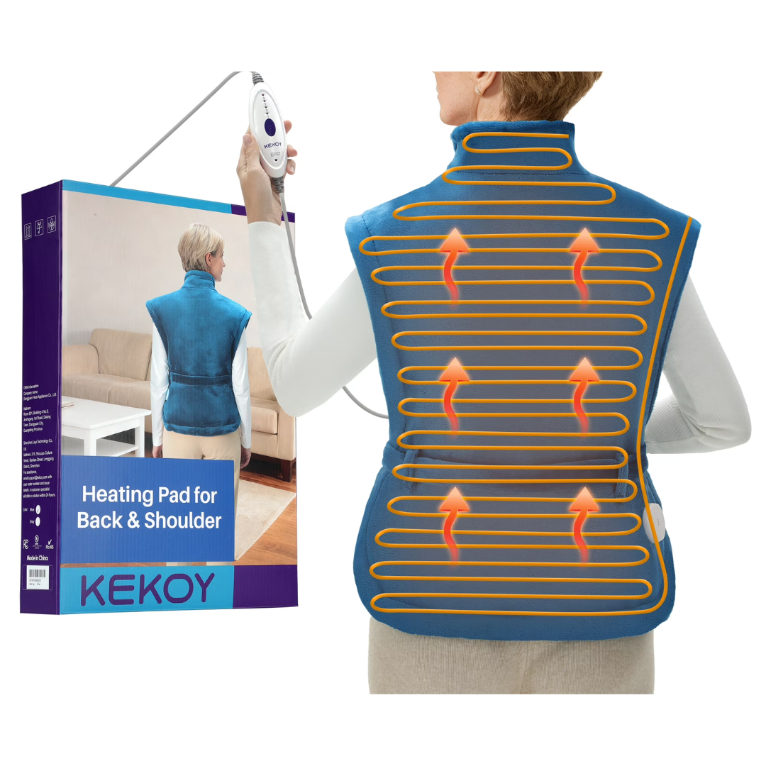 24" x 33" Wearable Electric Heat Pad with Detachable Belt