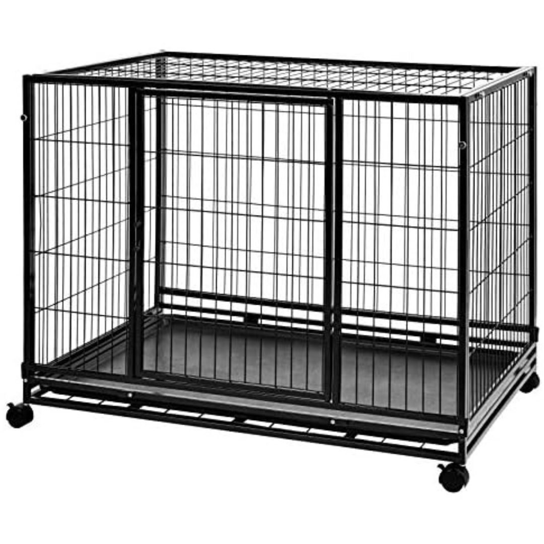 37" Amazon Basics Stackable Pet Kennel w/Wheels