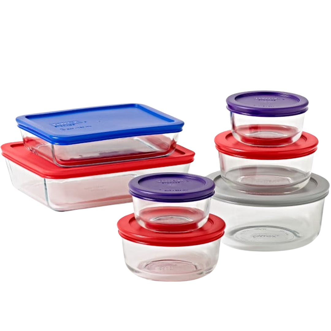 14-Piece Pyrex Simply Store Baking Glass Dish Set