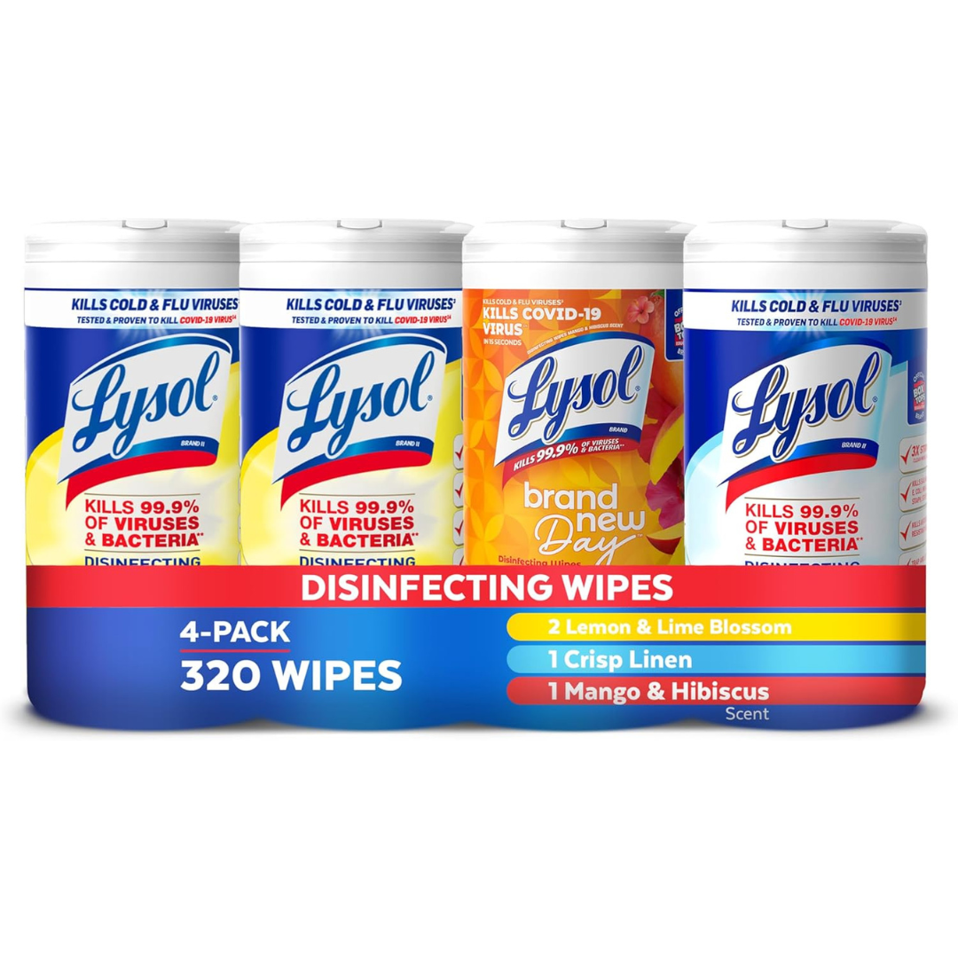 320-Count Lysol Disinfecting Wipes Bundle (Variety Pack)