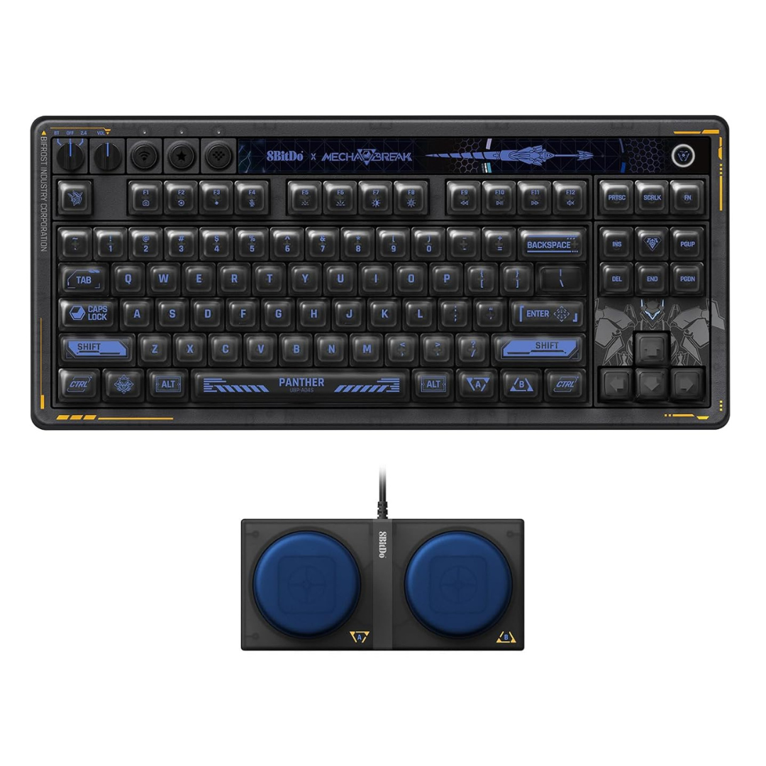 8BitDo Retro 87 Mechanical Keyboard W/ Hot-Swappable Kailh Switches