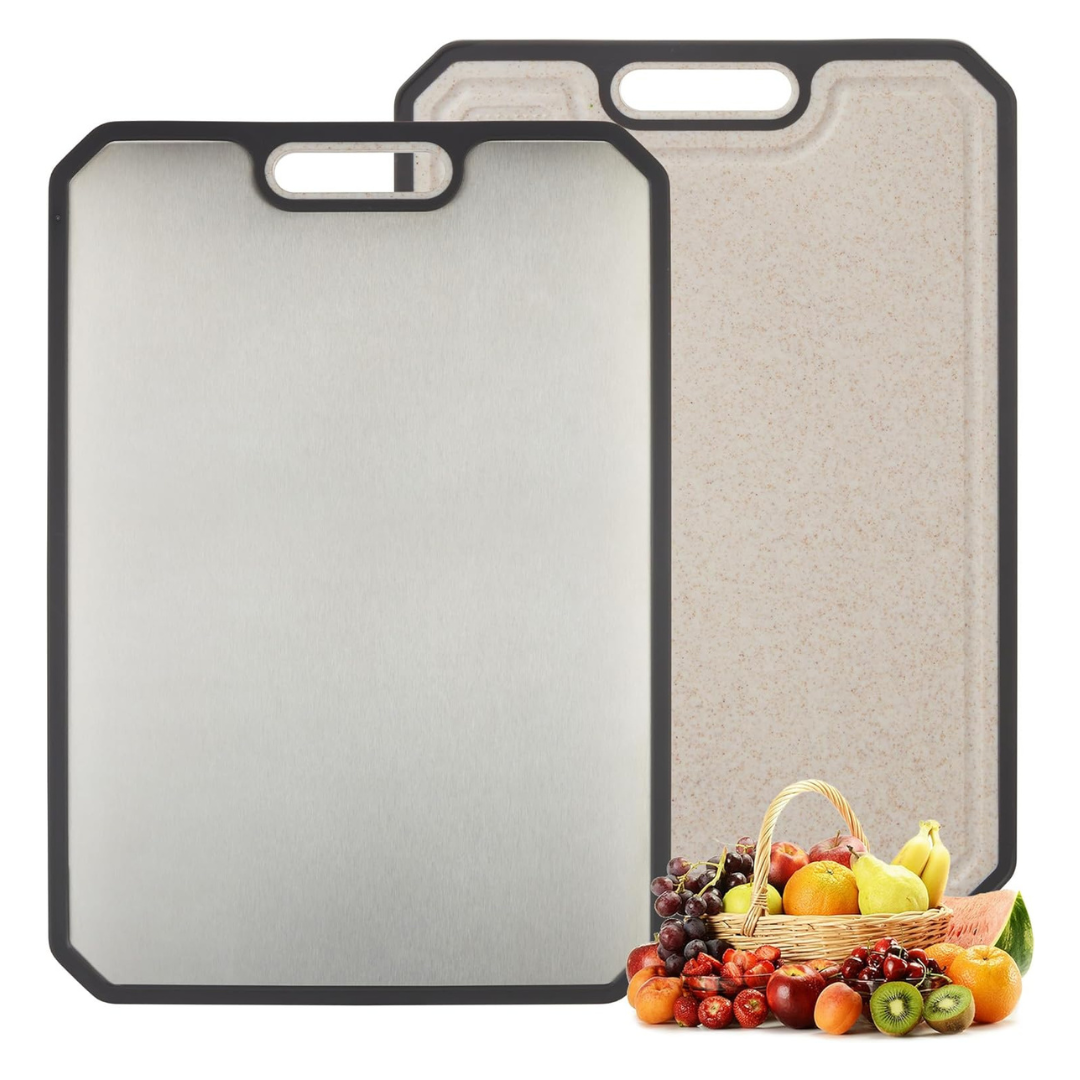 Garvee 15'' x 10'' 304 Stainless Steel Cutting Board With Handle