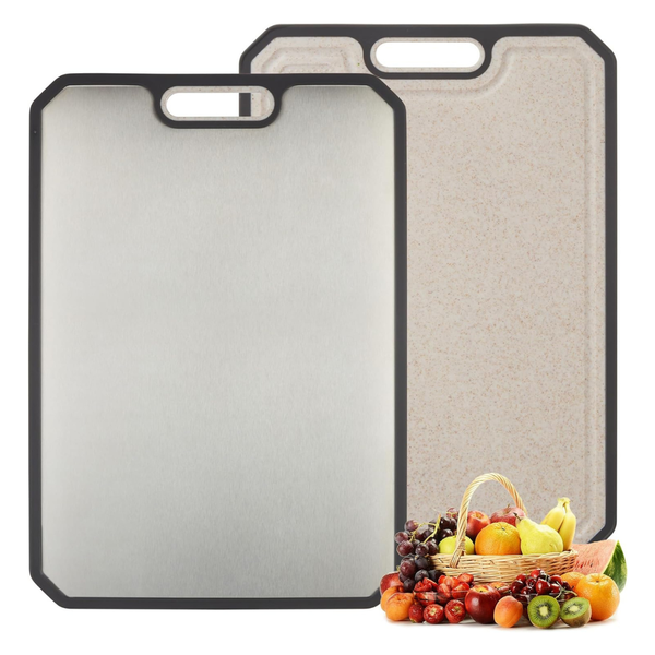 Garvee 15'' x 10'' 304 Stainless Steel Cutting Board With Handle