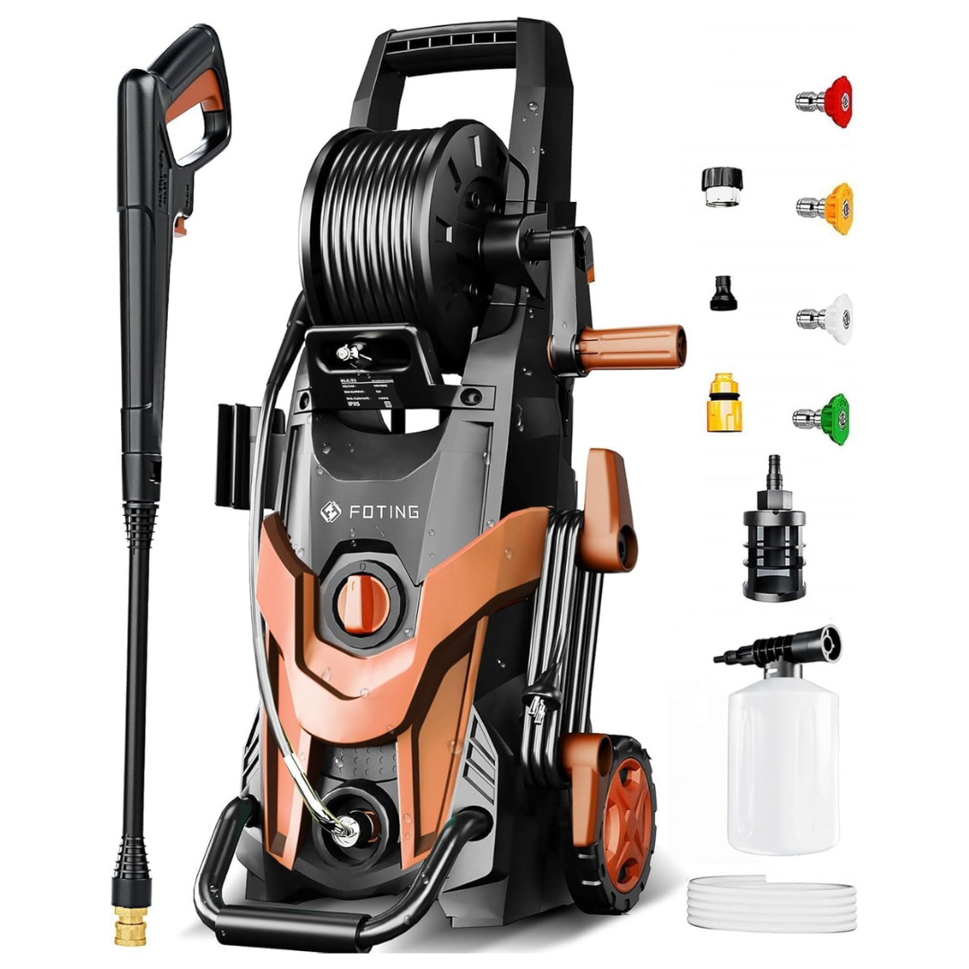 4500PSI High Power Pressure Washer With 4 Quick Connect Nozzles