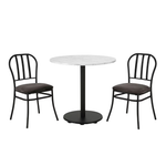 Mainstays 3-Piece Marble Table Top Indoor Dining Bistro Set