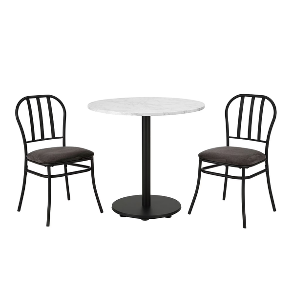 Mainstays 3-Piece Marble Table Top Indoor Dining Bistro Set