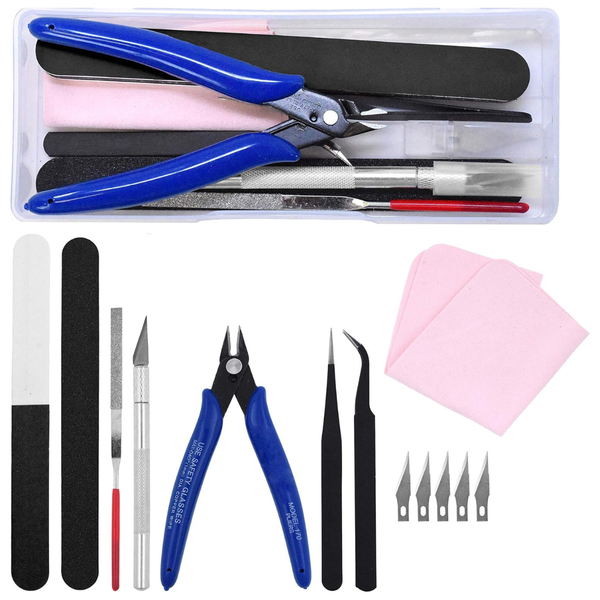 13-Piece Mandala Crafts Model Tool Kit W/ Hobby Clippers Model Tweezers
