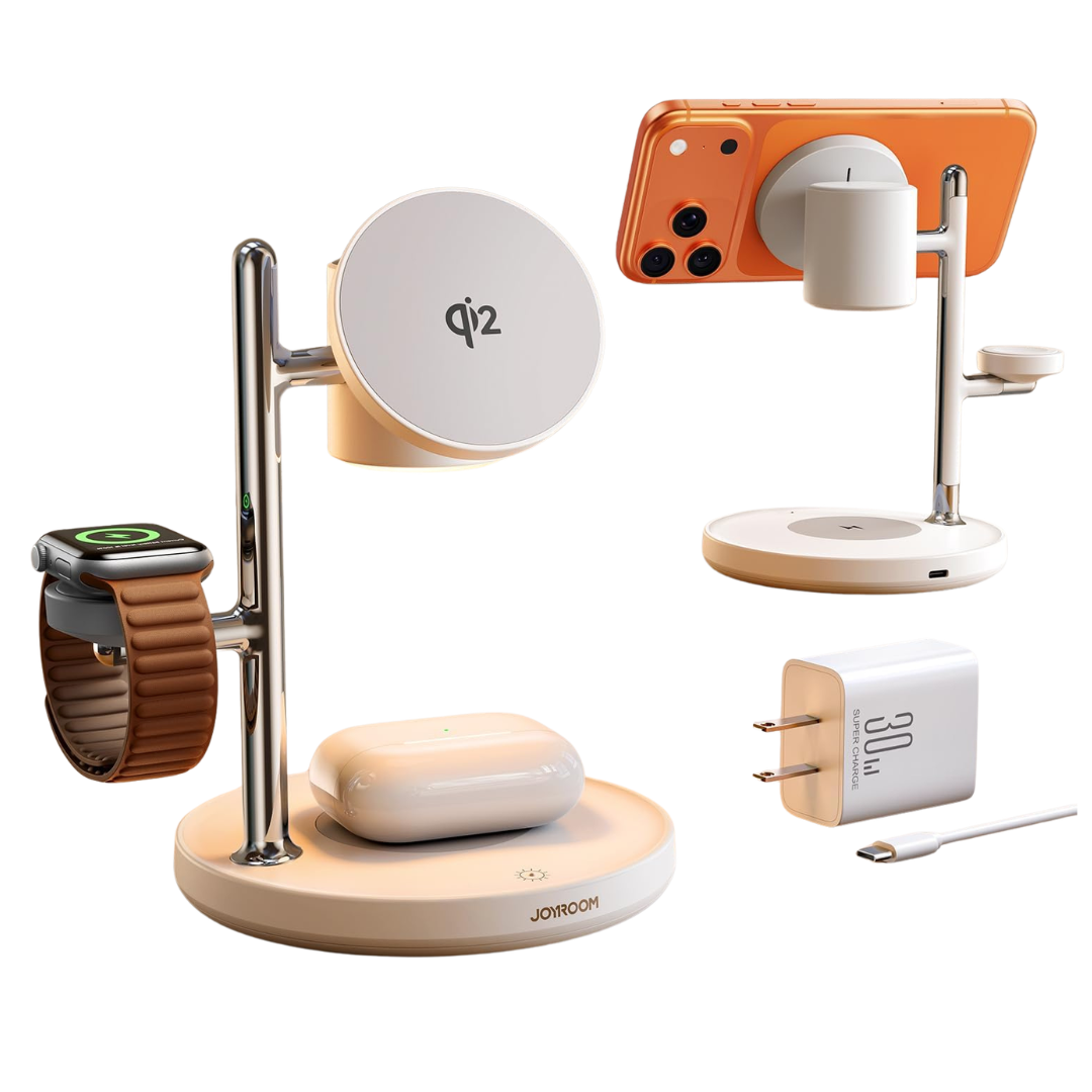 Joyroom Qi2 4-In-1 MagSafe Charging Station For Apple Product