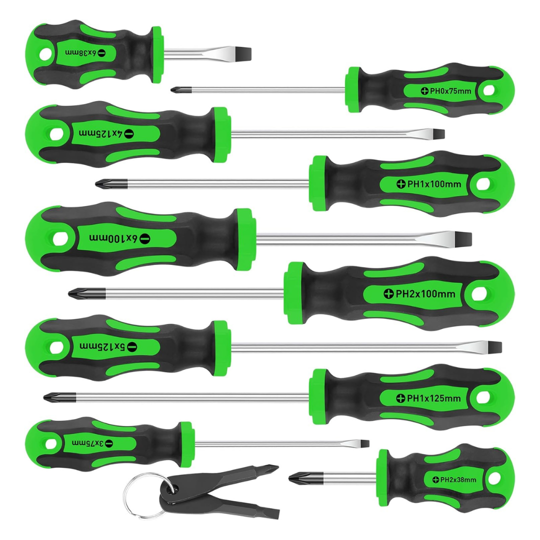 10-Piece Portable Multifunction Magnetic Screwdrivers Set