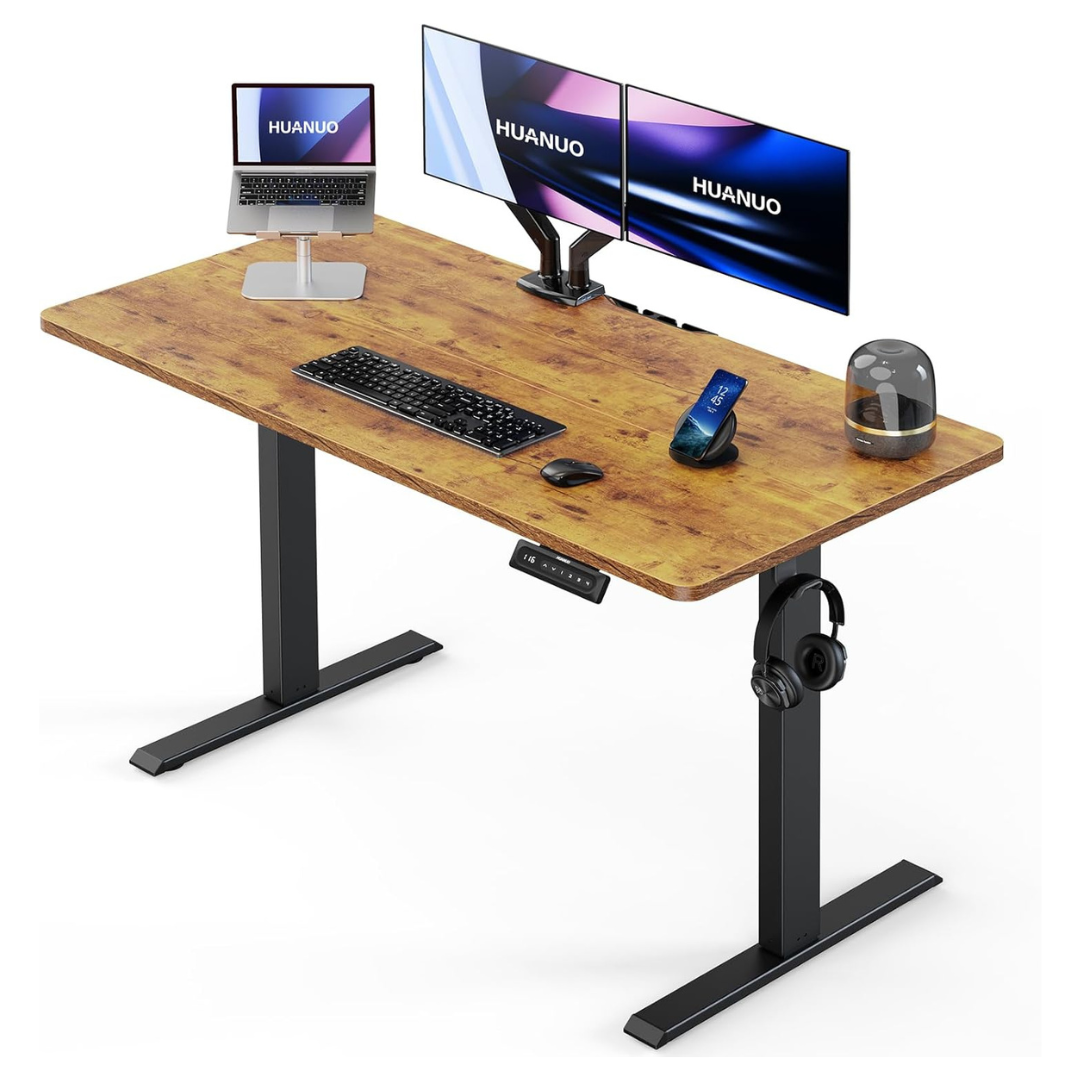 55" x 24" Electric Standing Desk W/ 4 Memory Height Settings