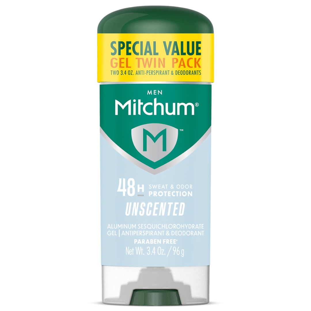3.4 Oz 2-Pack Mitchum Antiperspirant Triple Odor Deodorant Stick