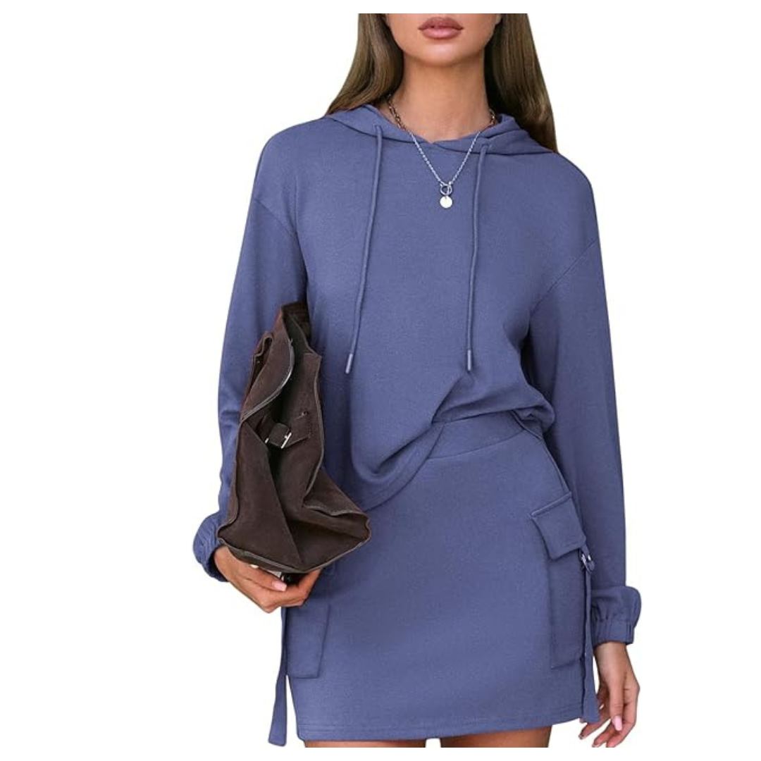 Women's 2-Piece Cotton Sweatsuit Set With Pockets (Various)