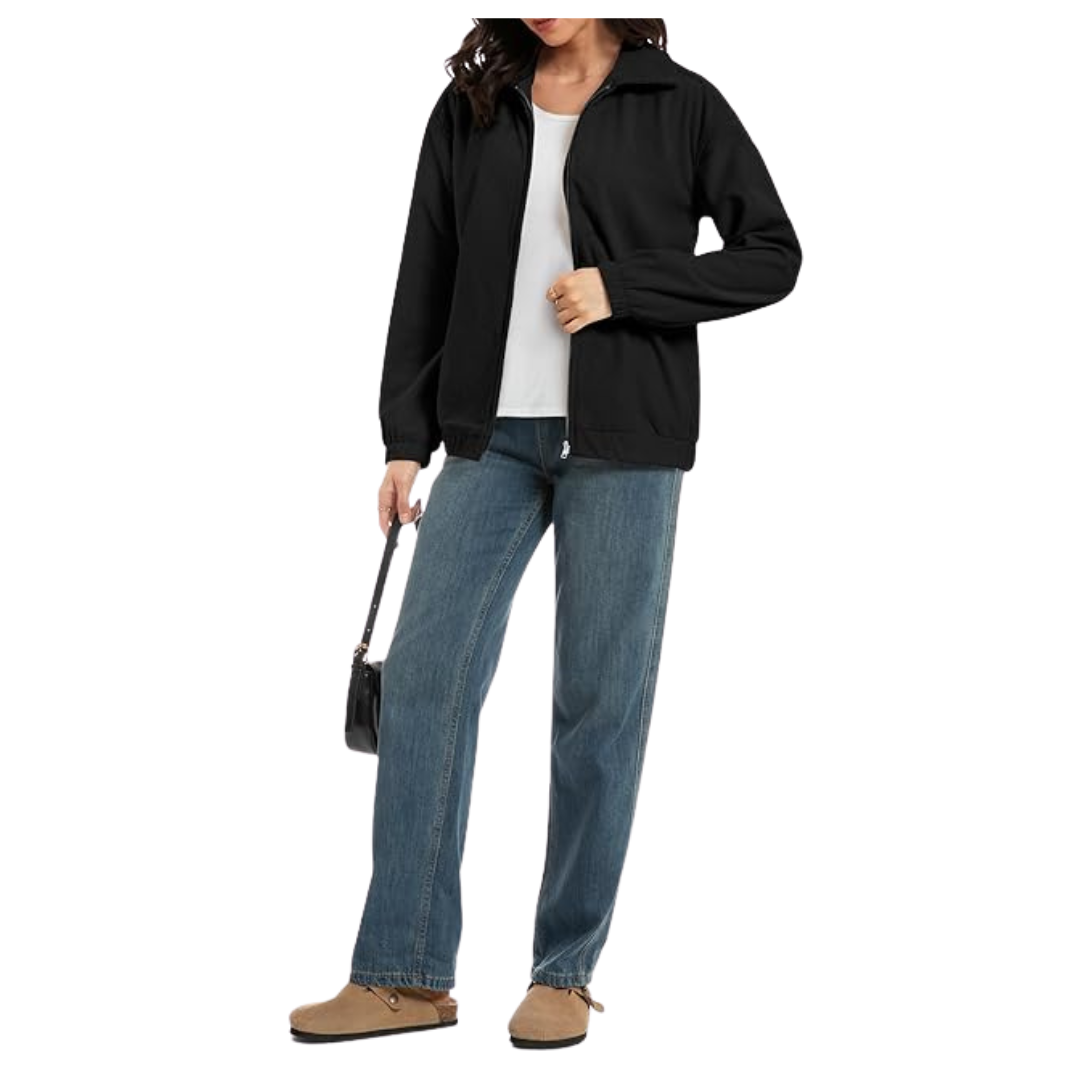 Women's Casual Zip Up Lapel Coat