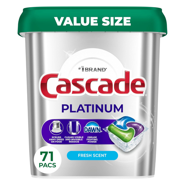 71-Count Cascade Platinum Dishwasher Detergent Pods (Fresh Scent)