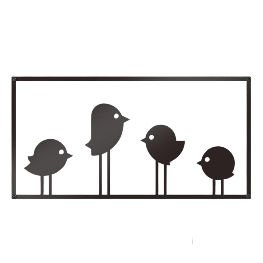 Black Bird Metal Wall Art