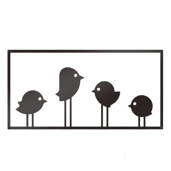 Black Bird Metal Wall Art