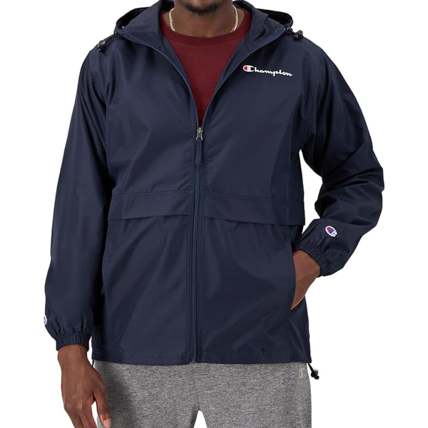 Champion Men's Stadium Full Zip Jacket with Script Logo