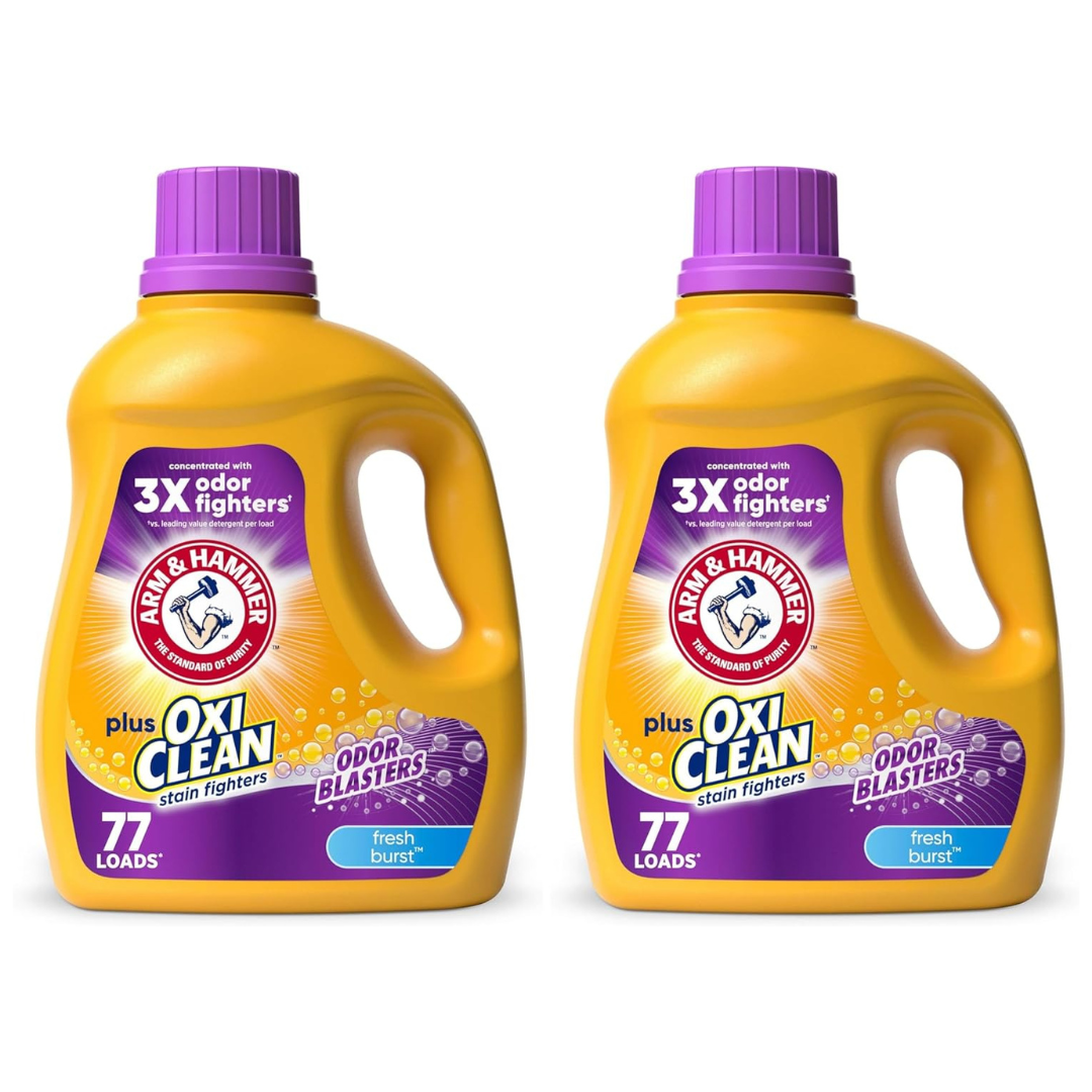 100.5 fl oz 2-Pack Arm & Hammer OxiClean Odor Blasters Laundry Detergent