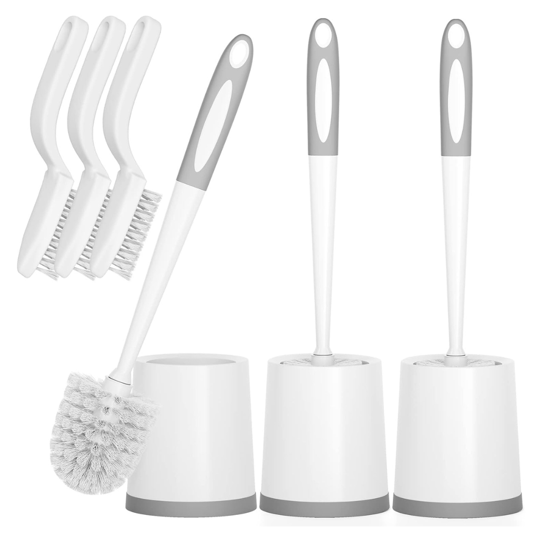 3-Pack Holaloha Toilet Bowl Brushes Set With Holders
