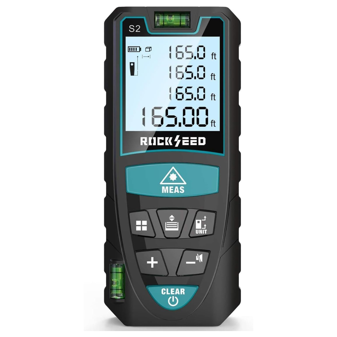 RockSeed 50M (165ft) Digital Laser Distance Meter