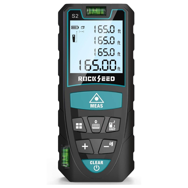 RockSeed 50M (165ft) Digital Laser Distance Meter