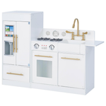 Teamson Kids Little Chef Charlotte Modular Interactive Wooden Play Kitchen