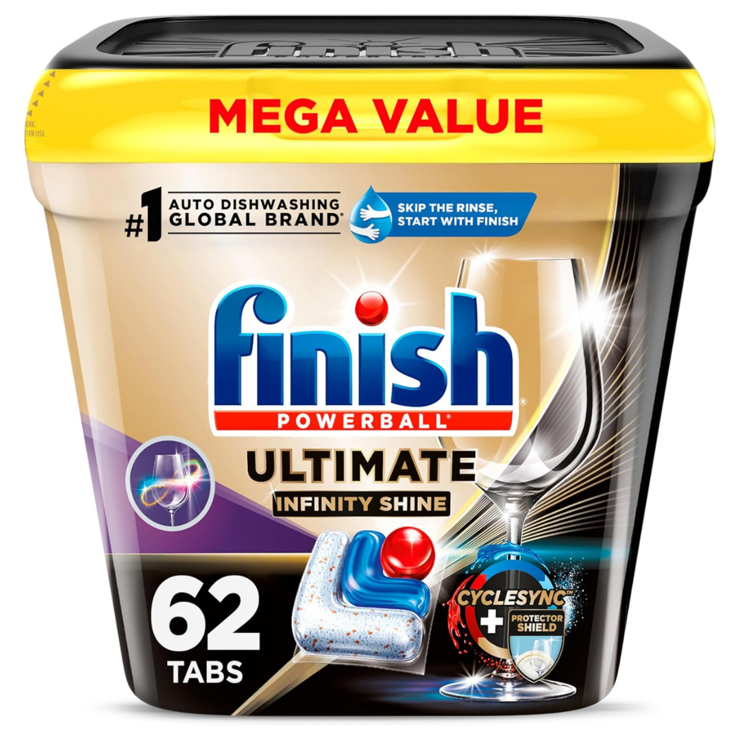 62-Count Ultimate Plus Infinity Shine Dishwashing Pods