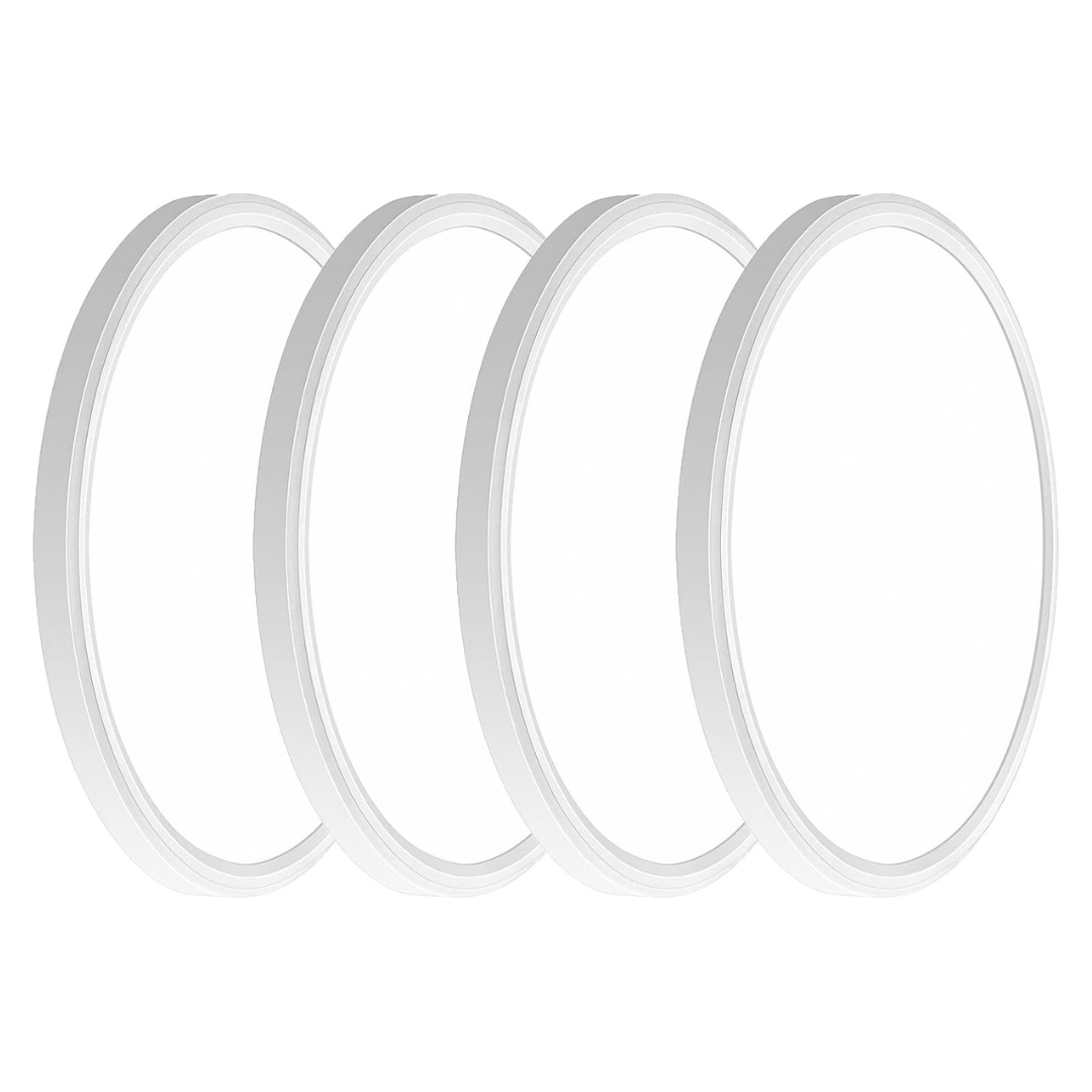 4-Pack 12" 3200lm LED 5000K Flush Mount Ceiling Light