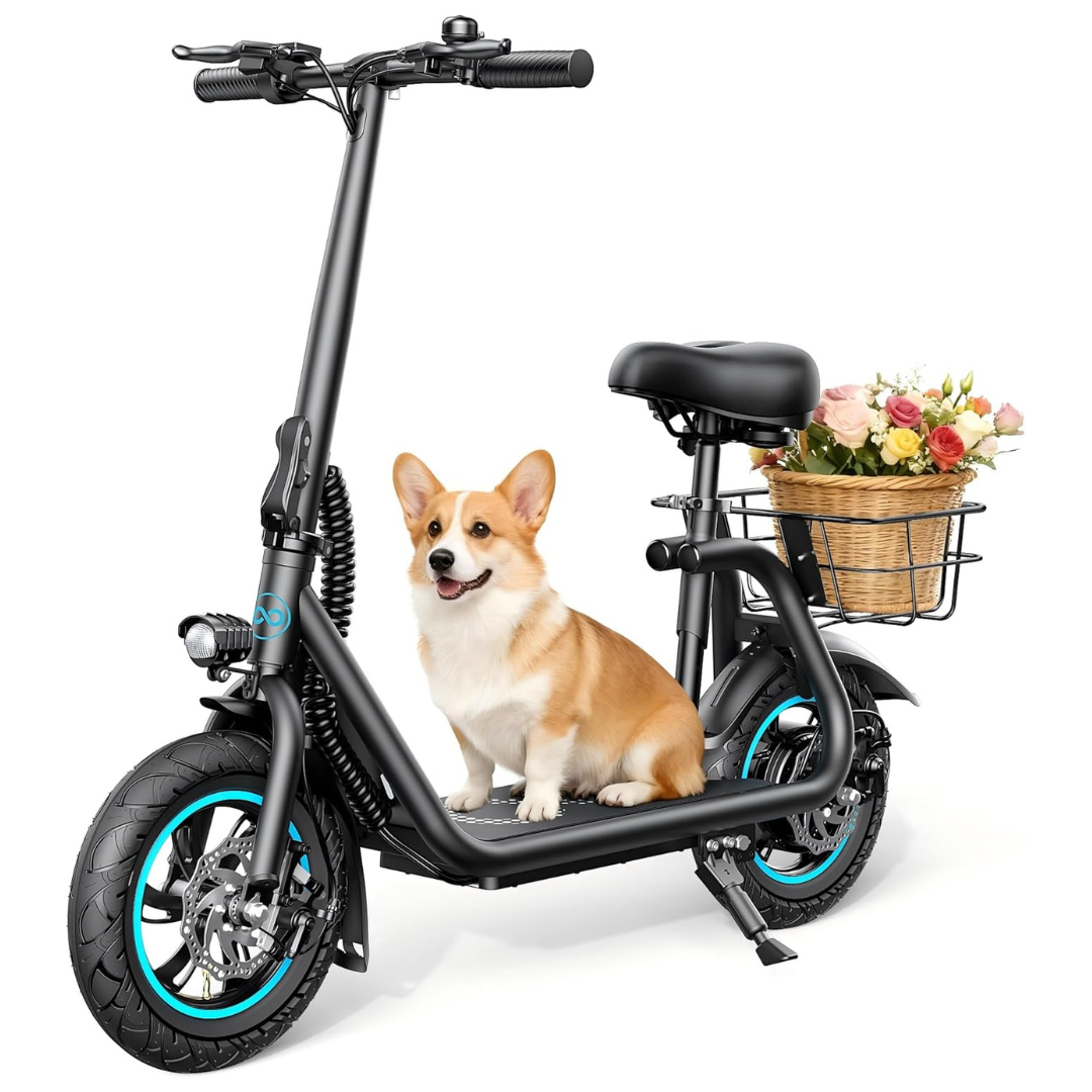 Awwscooter C1 Foldable Electric Scooter With Seat