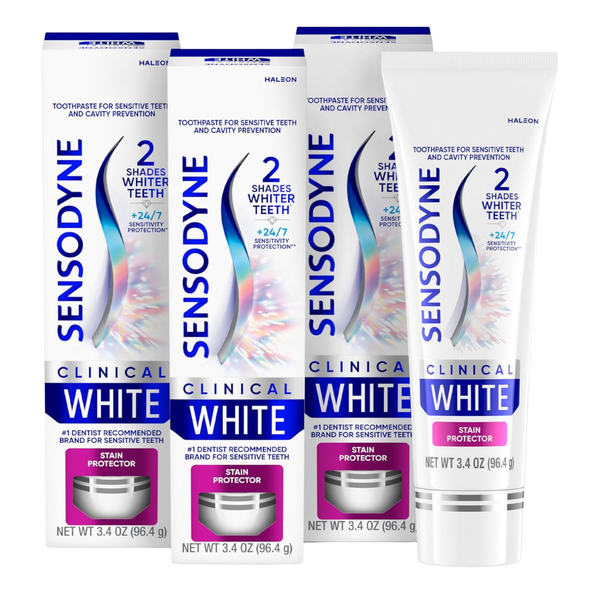3-Pack 3.4-Oz Sensodyne Clinical White Toothpaste
