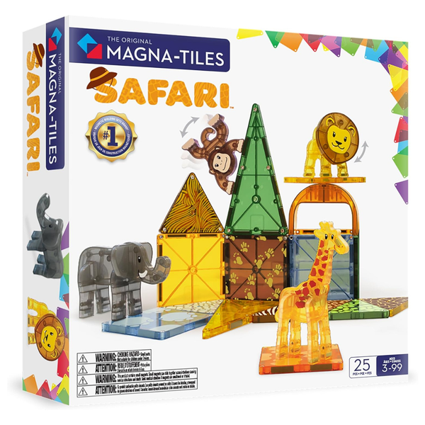 25-Piece Magna-Tiles Safari Animals Magnetic Construction Set