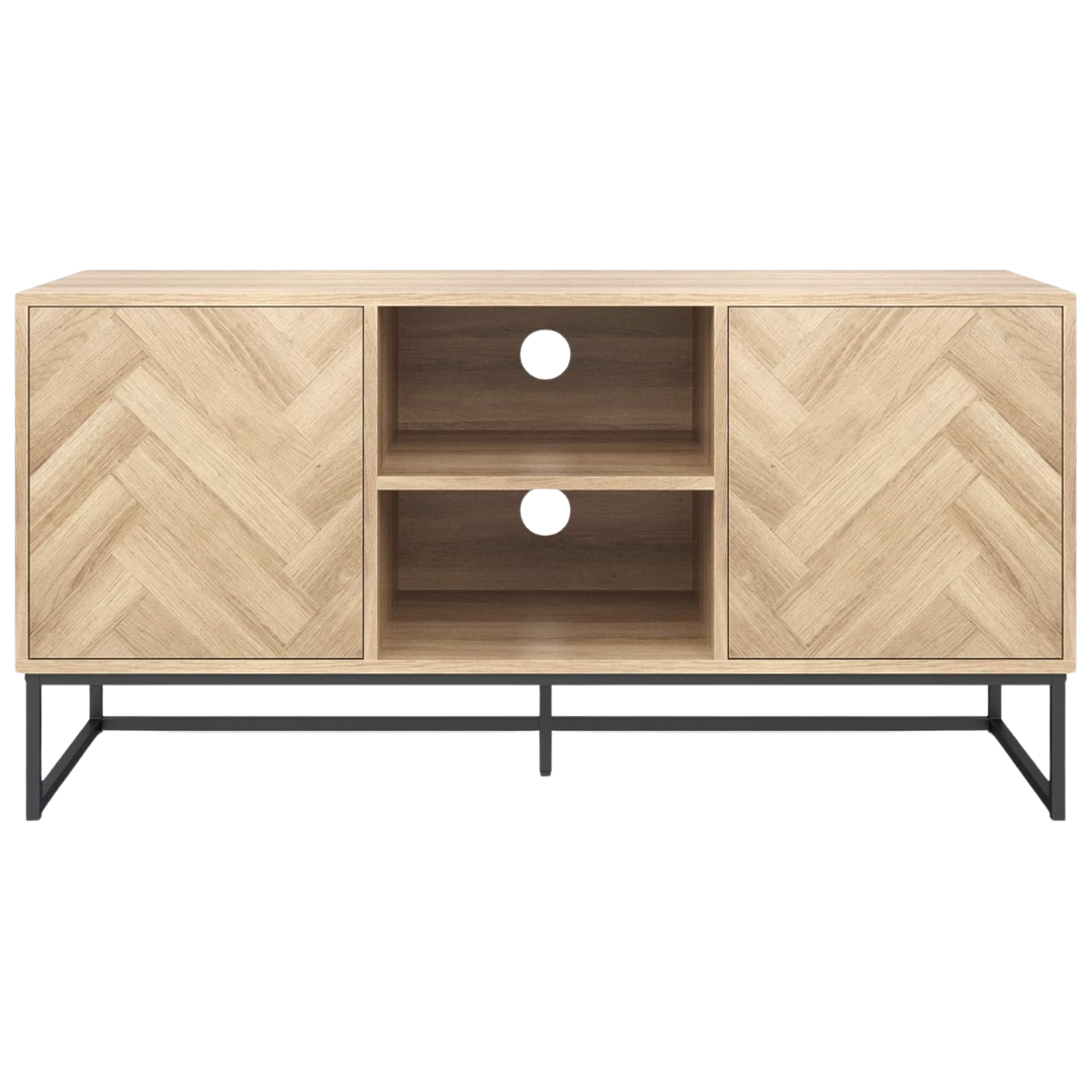 Nathan James Dylan Media Console Cabinet Or TV Stand With Doors