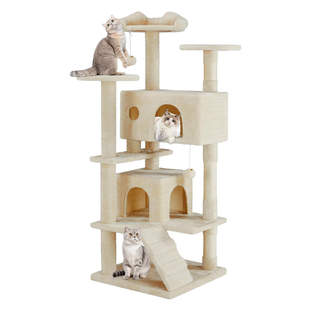 Aidoly 54 Inch Multi-Level Cat Tower